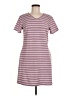 32 Degrees Stripes Burgundy Casual Dress Size M - photo 1