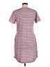 32 Degrees Stripes Burgundy Casual Dress Size M - photo 2