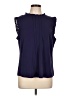 Allegra K 100% Polyester Blue Sleeveless Blouse Size L - photo 1
