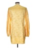 Polly 100% Polyester Yellow Cocktail Dress Size 12 - photo 2