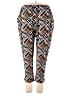 Nikki Poulos Print Brown Casual Pants Size 2X - photo 1