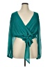 Express 100% Polyester Teal Long Sleeve Blouse Size XL - photo 1
