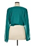 Express 100% Polyester Teal Long Sleeve Blouse Size XL - photo 2
