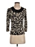 Halogen Animal Print Black Pullover Sweater Size S - photo 1