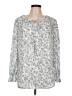 Unbranded 100% Polyester Blue Long Sleeve Blouse Size L - photo 1