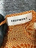 Equipment Orange 3/4 Sleeve Blouse Size M - photo 7