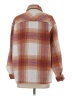 Workshop Republic Clothing 100% Polyester Plaid Brown Coat Size S - photo 2