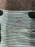 Carter's 100% Cotton Stripes Teal Short Sleeve Onesie 3-6 MO / 6 MO - photo 3