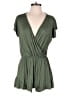 Loveappella Solid Green Romper Size M - photo 1