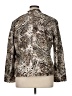Chico's 100% Silk Animal Print Gold Silk Blazer Size XL (3) - photo 2