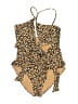 Aerie Animal Print Tan One Piece Swimsuit Size M - photo 1