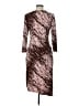 BCBGMAXAZRIA Tie-dye Brown Cocktail Dress Size L - photo 2