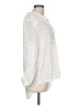 Kaari Blue 100% Polyester Ivory Long Sleeve Blouse Size L - photo 4