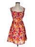 Shein 100% Polyester Paisley Orange Cocktail Dress Size 4 - photo 1