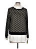 Valerie Stevens Houndstooth Black Pullover Sweater Size L - photo 1