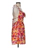 Shein 100% Polyester Paisley Orange Cocktail Dress Size 4 - photo 4