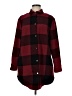BB Dakota Plaid Burgundy Coat Size M - photo 1