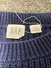 Gap 100% Cotton Solid Blue Pullover Sweater Size XL - photo 7