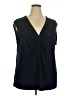 B Collection by Bobeau Black Sleeveless Blouse Size 2X - photo 1