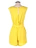 New York & Company 100% Polyester Solid Yellow Romper Size S - photo 2
