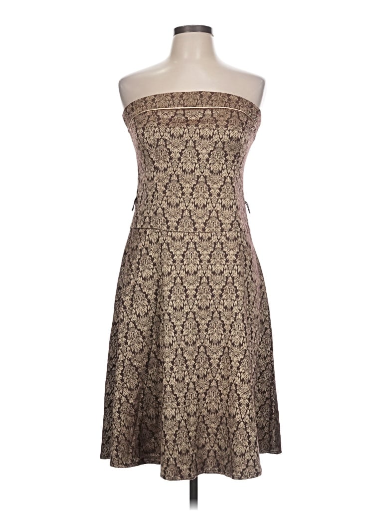 Pre-owned Teeze Me Cocktail Dress In Brown