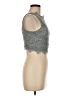 Kimchi Blue 100% Polyester Gray Sleeveless Blouse Size M - photo 4