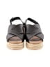 Soludos 100% Leather Black Wedges Size 10 - photo 2