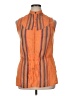 Per Una Orange Sleeveless Button-Down Shirt Size 14L - photo 1