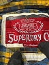 Superdry 100% Cotton Plaid Yellow 3/4 Sleeve Button-Down Shirt Size M - photo 7