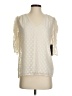 Sara Michelle 100% Polyester Ivory 3/4 Sleeve Blouse Size S - photo 1