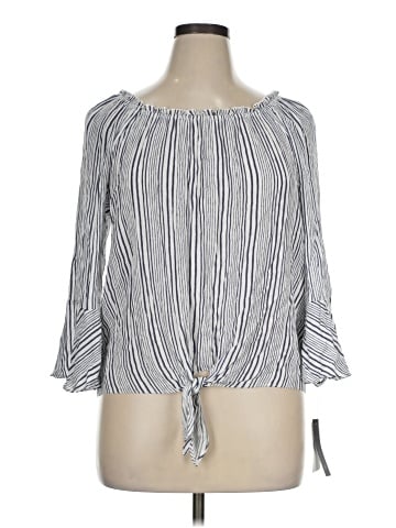 AB Studio 3/4 Sleeve Blouse (view 1)