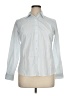 Lands' End 100% Baumwolle Polka Dots White Long Sleeve Button-Down Shirt Size 14 - photo 1