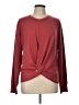 2 Hearts Burgundy Pink Long Sleeve Top Size L - photo 1