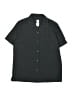 Gap Kids Houndstooth Black Short Sleeve Button-Down Shirt Size 10 - photo 1
