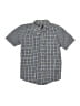 Faded Glory Checkered-gingham Blue Short Sleeve Button-Down Shirt Size 8 - photo 1