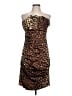 Betsy & Adam Animal Print Brown Cocktail Dress Size 12 - photo 1