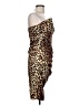 Betsy & Adam Animal Print Brown Cocktail Dress Size 12 - photo 4