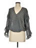Max Studio 100% Polyester Black Long Sleeve Blouse Size M - photo 1