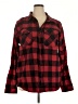 Unbranded Plaid Red Long Sleeve Button-Down Shirt Size XXL - photo 1