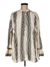 H&M Stripes Ivory Long Sleeve Blouse Size M - photo 1
