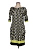 Karin Stevens Print Yellow Casual Dress Size 10 - photo 1