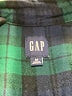 Gap 100% Cotton Plaid Green Long Sleeve Button-Down Shirt Size M - photo 7