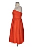 J.Crew 100% Silk Solid Orange Cocktail Dress Size 4 - photo 5