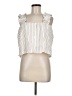 FRAME 100% Organic Cotton Ivory Sleeveless Blouse Size M - photo 1