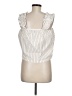 FRAME 100% Organic Cotton Ivory Sleeveless Blouse Size M - photo 2