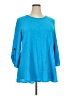 Yushi Teal 3/4 Sleeve Blouse Size XXL - photo 1
