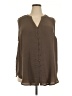 Torrid 100% Polyester Brown Sleeveless Blouse Size 3X Plus (3) - photo 1