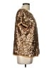 Talbots 100% Silk Metallic Gold Short Sleeve Top Size L (estimated) - photo 4