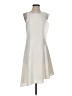 Halston Heritage 100% Polyester Solid White Ivory Cocktail Dress Size 2 - photo 1