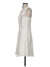 Halston Heritage 100% Polyester Solid White Ivory Cocktail Dress Size 2 - photo 5